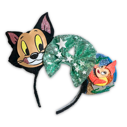 Tuxedo Kitten & Goldfish MB Mouse Ears