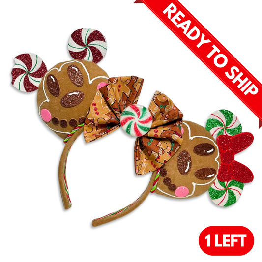 (RTS) Gingerbread [Red/Green] MB Mouse Ears