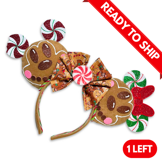 (RTS) Gingerbread [Red] MB Mouse Ears