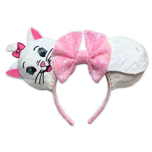White Kitten MB Mouse Ears