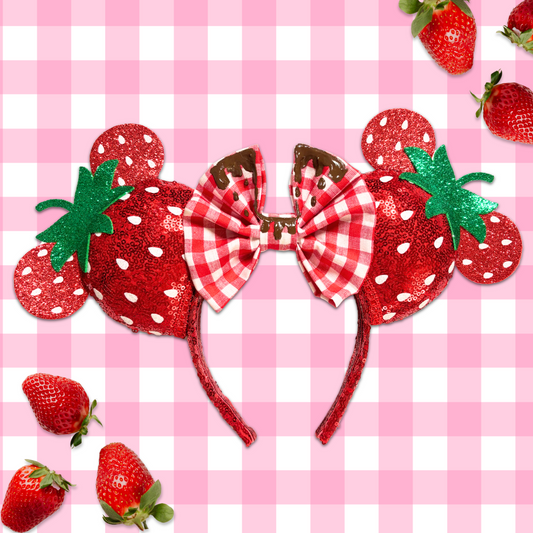 Strawberry MB Mouse Ears