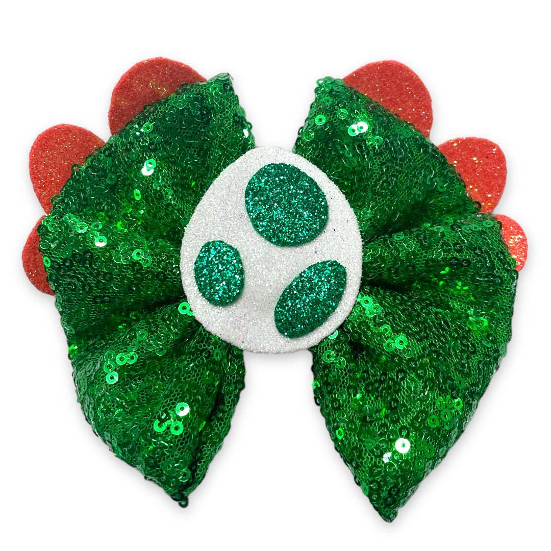 Green Dinosaur MB Bow