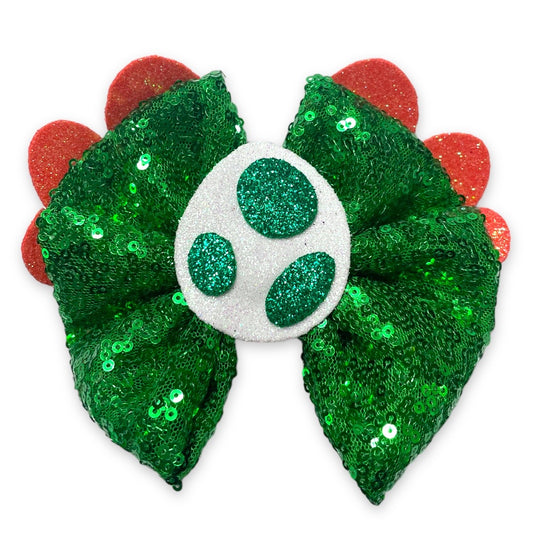 Green Dinosaur MB Bow