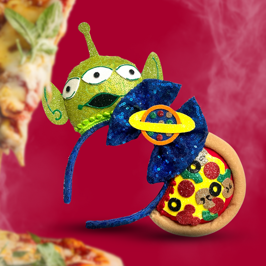 Green Alien Pizza MB Mouse Ears