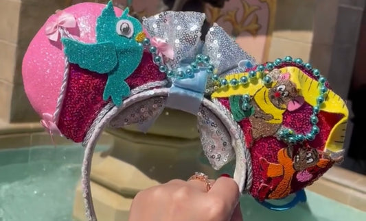 Pink & Blue Cinderella MB Mouse Ears