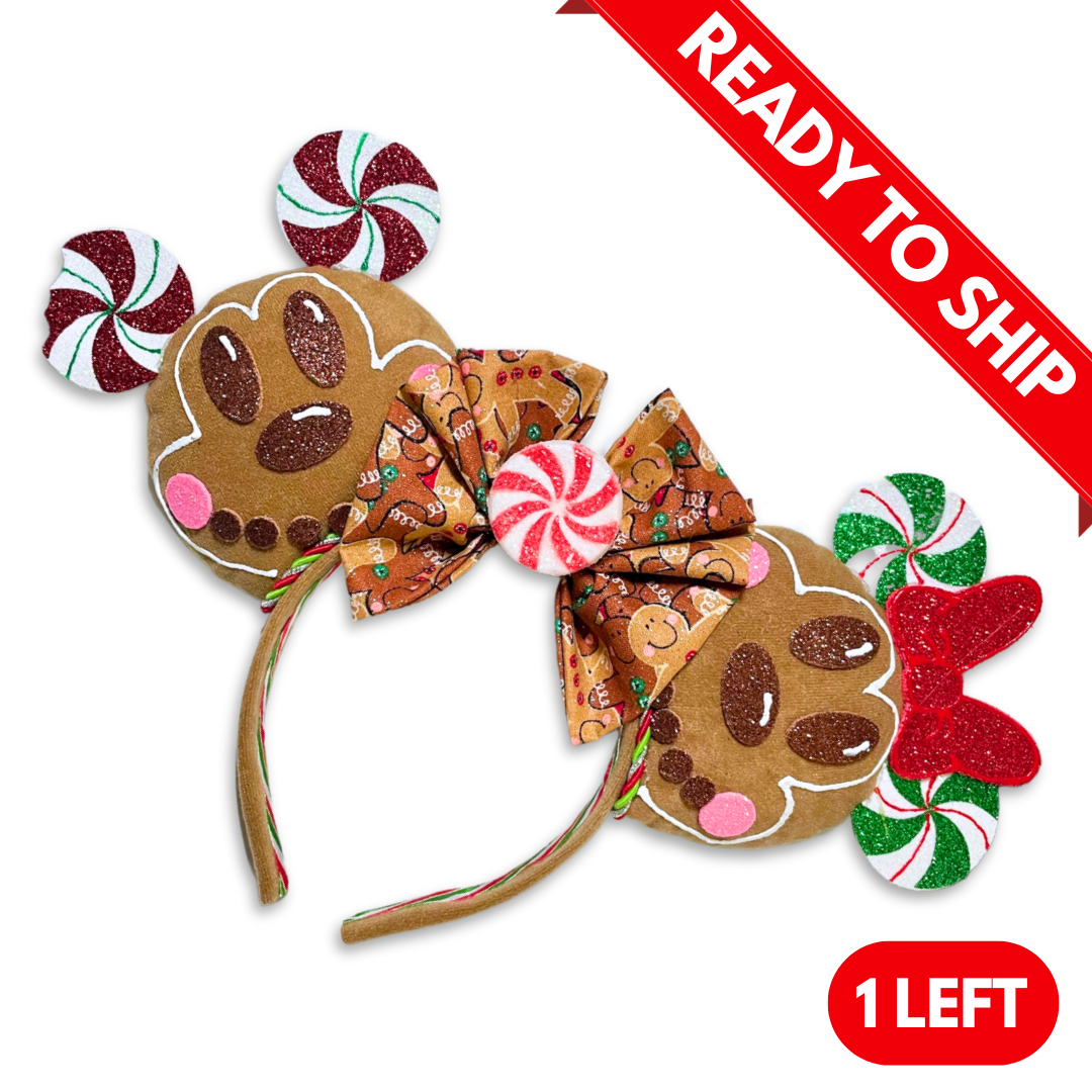 (RTS) Gingerbread [Red] MB Mouse Ears
